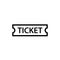 Ticket outline icon