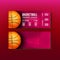 Ticket Tear-off Coupon On Basketball Match Vector