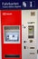 Ticket vending machine for German train