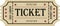tickets Vintage cinema ticket concert and festival event, movie theater coupon Poster