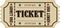 tickets Vintage cinema ticket concert and festival event, movie theater coupon Poster