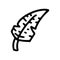 tickling feather line vector doodle simple icon