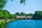 Tidal Basin Bridge with cheery tree