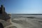 Tidal bay at Mont Saint Michel, France