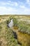 Tidal creek at Slufter area on Texel