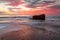 Tidal flows at sunrise on Turimetta reef