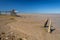 Tidal mudflats at low tide on the Gironde estuary