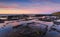 Tidal reflections beach coast Geroa Australia