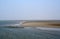 The tidal waddensea at low tide