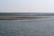 The tidal waddensea at low tide