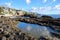 Tide pool and rocky shoreline near Woods Cove, Laguna Beach California