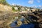 Tide pool and rocky shoreline near Woods Cove, Laguna Beach California