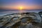 Tide pool sunset at La Jolla California