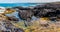 Tide Pools and Ancient Lava Flow on The Shore of Puialoa Point