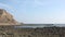 Tide pools on the southern California coastline at high tide