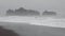 Tide rolling in on the pacific coast in Oregon