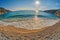 Tide & Wave at Sunset Myrtos Beach in Kefalonia, Greece