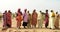 Tidjikja, Tagant, Mauritania: Women from agricultural cooperative posing for the camera