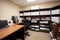 a tidy office with neatly organized documents and files, ready for business