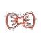 Tie bow icon in comic style. Bowtie cartoon vector illustration on white isolated background. Butterfly splash effect business