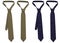 Tie. Business neck ties. Isolated Tie