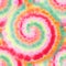 Tie Dye Spiral. Artistic Batik. Bright Hand Drawn Design. Tie and Dye. Beautiful Spiral Effect.