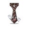 Tie isolated waving with on the cartoon