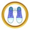 Tied shoes joke icon