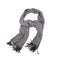 Tied up classic gray scarf