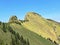 Tierberg Mountain above the valley Wagital or Waegital and alpine Lake Wagitalersee Waegitalersee, Innerthal