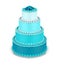 Tiered Cakes Isolated