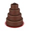 Tiered Cakes Isolated