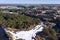 Tiete river memorial seen from the top in Salto, Sao Paulo, Brazil