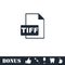 TIFF file icon flat