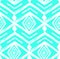 Tiffany blue colored tribal Navajo vector seamless pattern withfreehand texture.Aztec abstract geometric art print