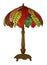 Tiffany lamp isolated