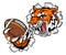Tiger American Football Player Sports Mascot