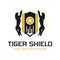 Tiger animal shield logo design