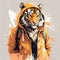 Tiger In Azuki Nft Style Street Wear
