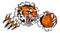 Tiger Baketball Player Animal Sports Mascot