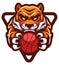 Tiger Basketball Mascot