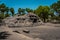 The Tiger Cave Temple- carvings of tiger heads on the mouth of a cave is a rock-cut temple located near Mahabalipuram, Tamil Nadu