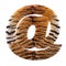 Tiger email sign - 3d at sign Feline fur symbol - Suitable for Safari, Wildlife or big felines related subjects