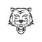 Tiger emblem logo , wild life logo