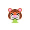 Tiger Face Vomiting flat icon