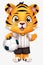 Tiger Football Rookie. AI Generated