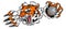 Tiger Golf Ball Player Animal Sports Mascot