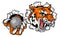 Tiger Golf Ball Player Animal Sports Mascot