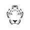 Tiger Head Abstract Image Symbol Illustration