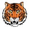 Tiger head illustration. Tiger face sketch. Suitable as a tattoo, team mascot, zoo or animal conservation center symbol